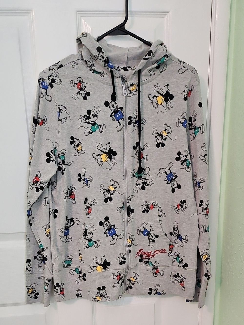 Disney Mickey Mouse zip up hoodie jacket Large